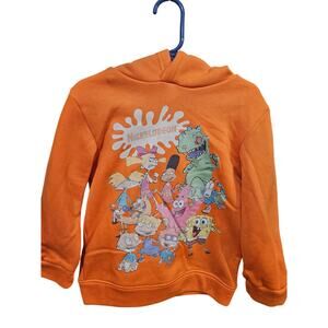 *LAST CHANCE SALE ITEM* Orange Vintage Pull Over Hoodie - Nickelodeon - 3T